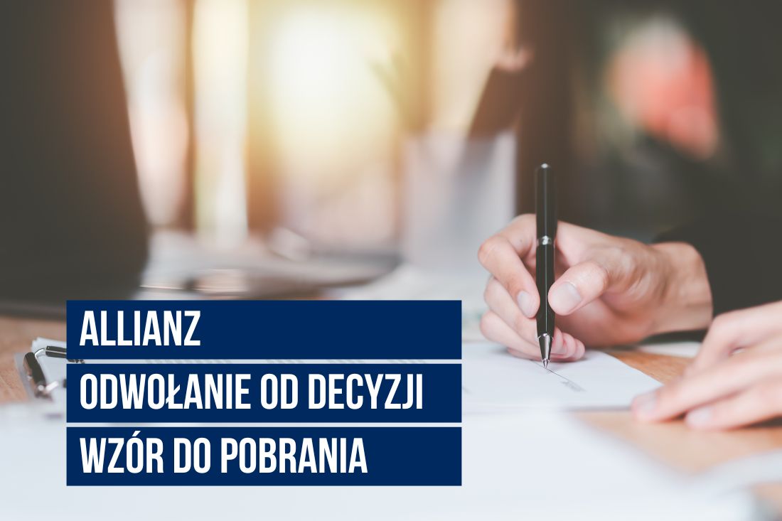 Allianz Odwołanie od decyzji [2025] - Wzór docx i pdf do pobrania